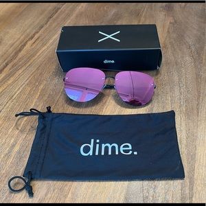 NIB Dime Optics Cienega Aviator Sunglasses